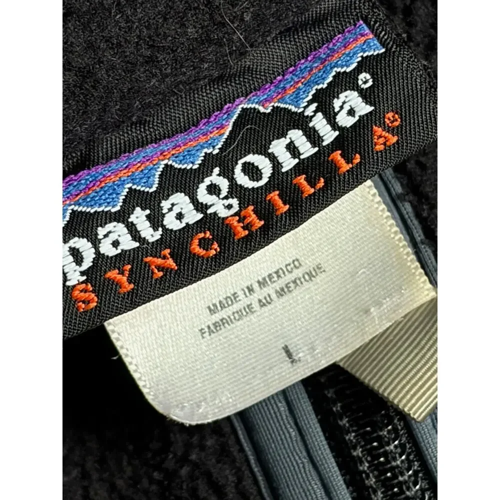Patagonia Men's Synchilla Marsupial 1/2 Zip Pullover (Black) - Large